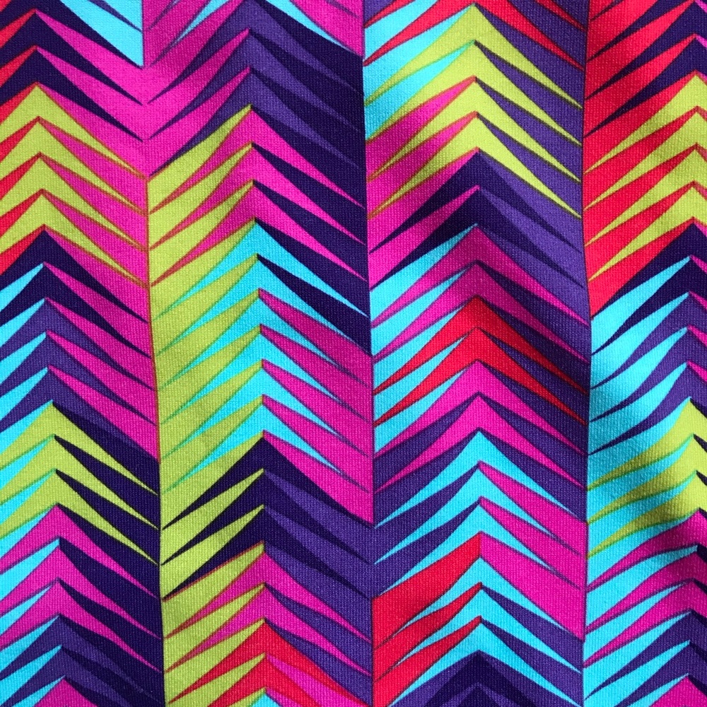 Fabletics Multi-Color Chevron Open Back Tank Top,… - image 5